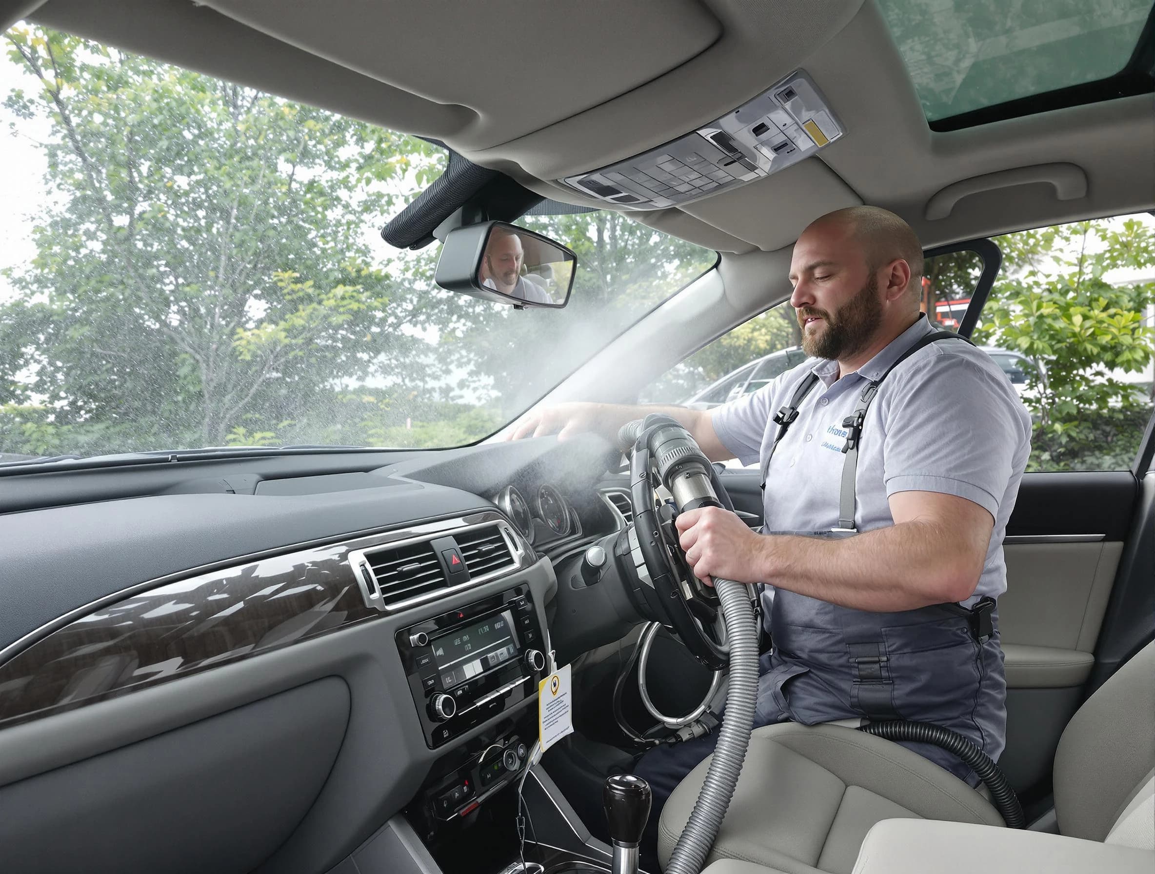 Lynn Air Duct Cleaning specialist performing professional car duct cleaning in Lynn