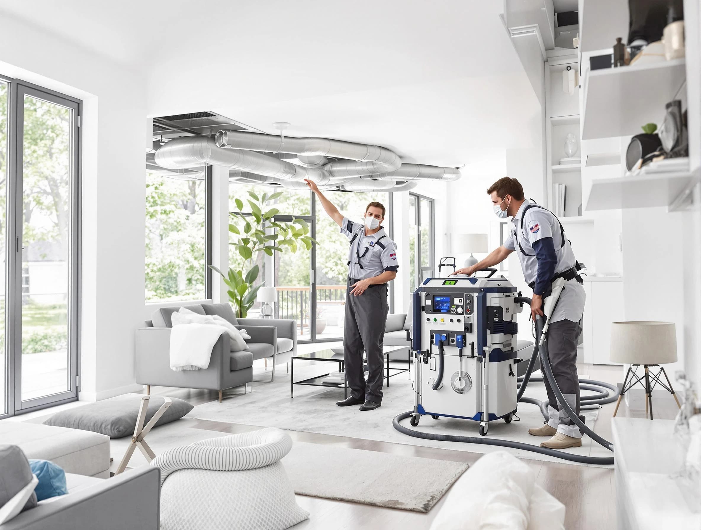 Lynn Air Duct Cleaning professional conducting pure air duct cleaning with state-of-the-art equipment in Lynn