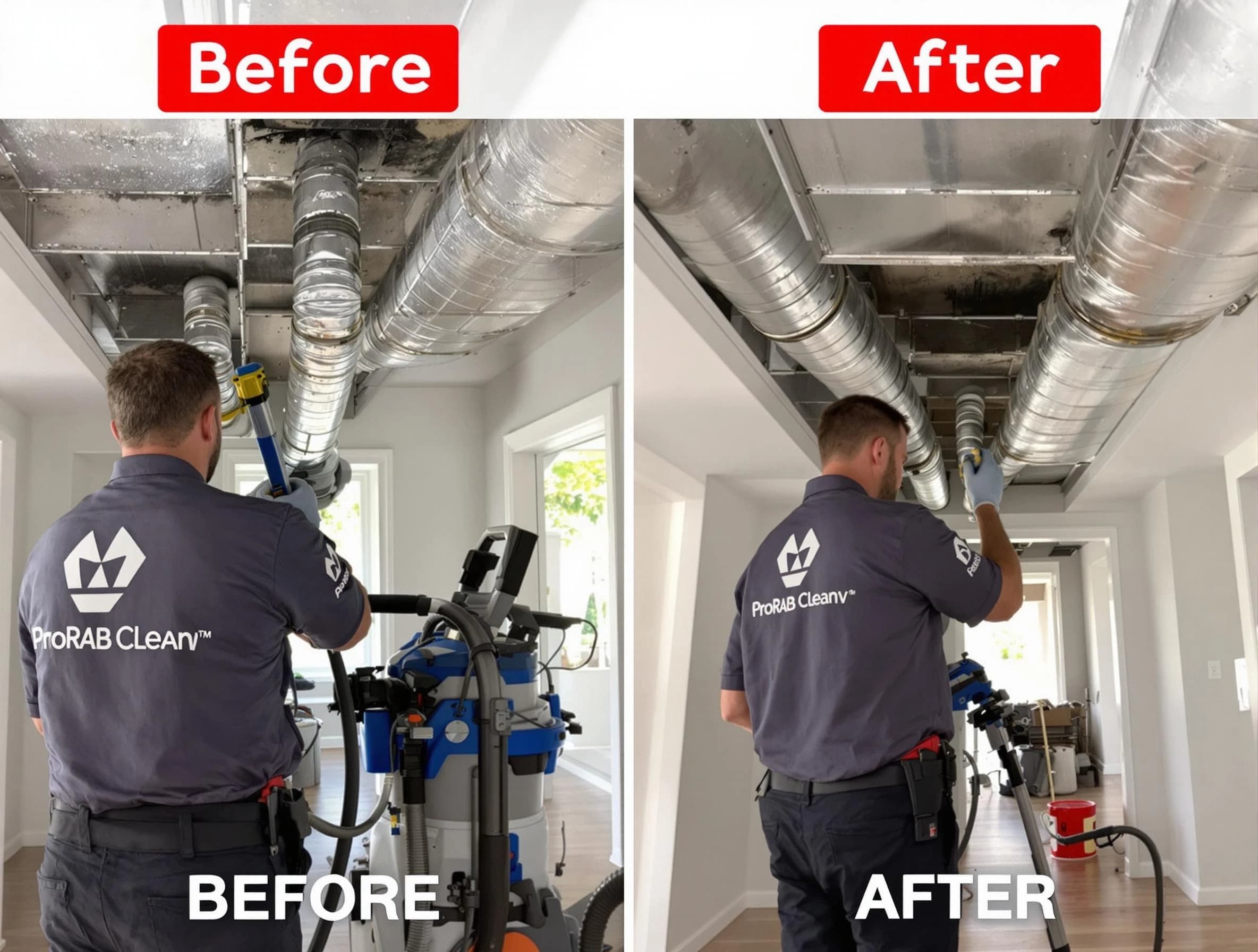 Lynn Air Duct Cleaning expert performing thorough residential duct cleaning in a Lynn home
