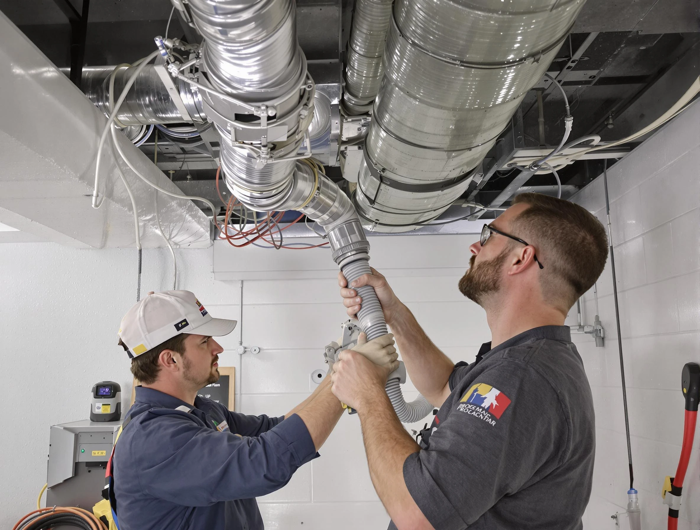 Lynn Air Duct Cleaning technician performing thorough AC duct cleaning in Lynn