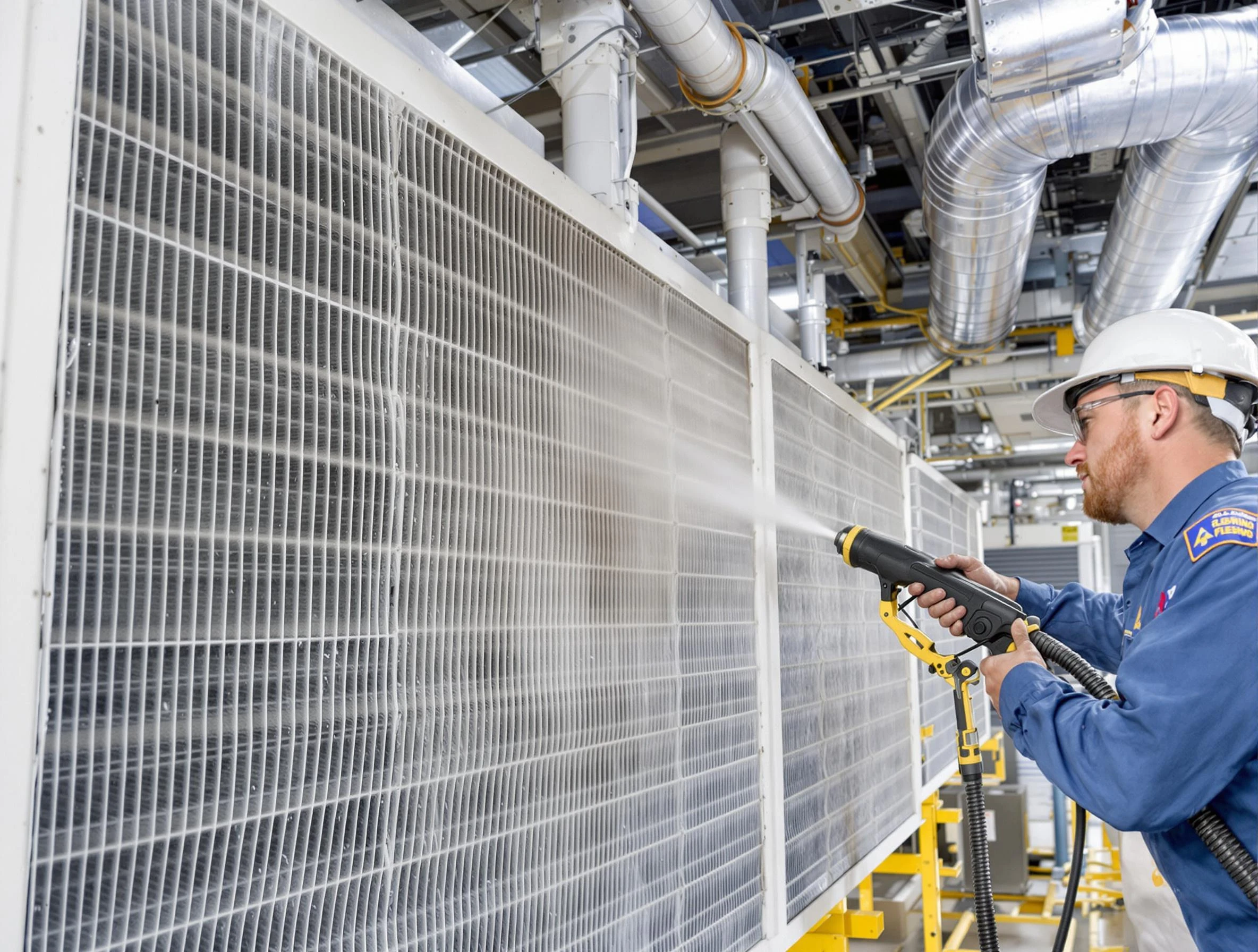 Professional commercial coil cleaning by Lynn Air Duct Cleaning in Lynn