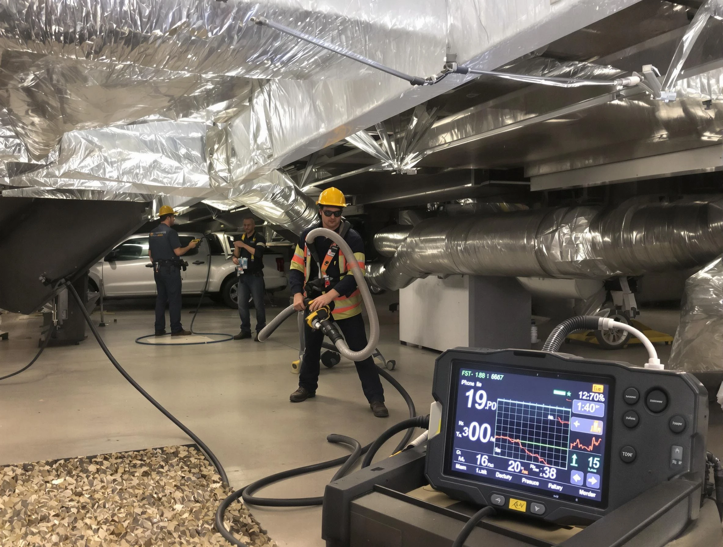 Professional negative pressure duct cleaning by Lynn Air Duct Cleaning in Lynn